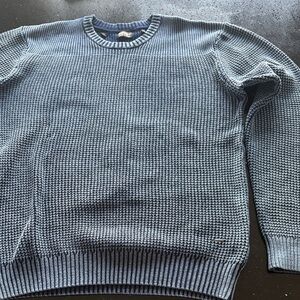 Buffalo David Bitton Blue Textured Crewneck Sweater